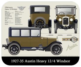 Austin Heavy 12/4 Windsor 1927-35 Place Mat, Small